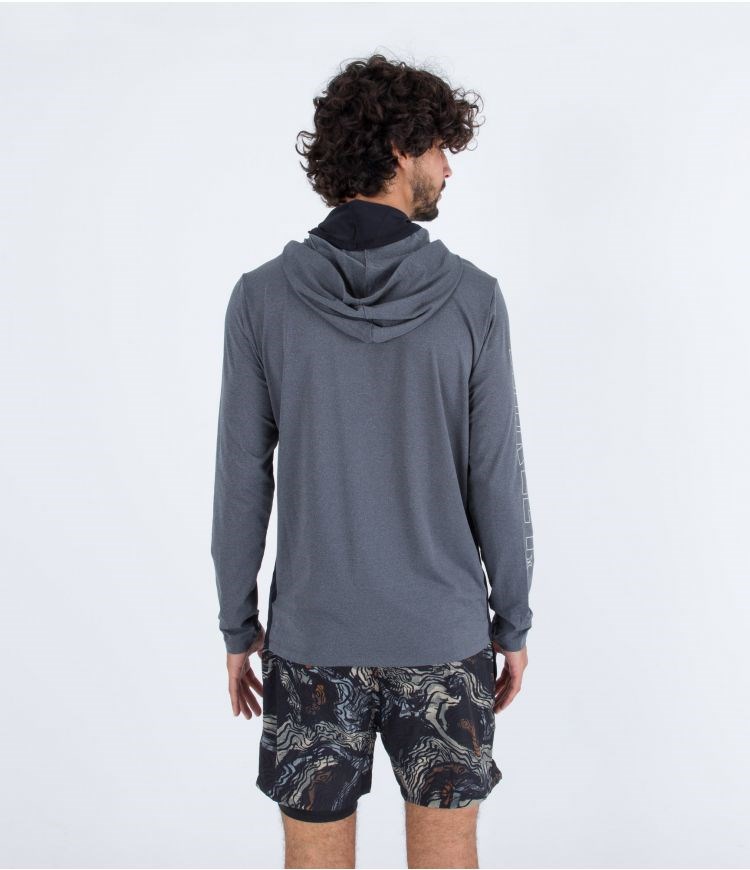 Hurley Lycra Long Sleeve H2o Dri Atticus Fastlane Upf Grau | 96QFTWBCY