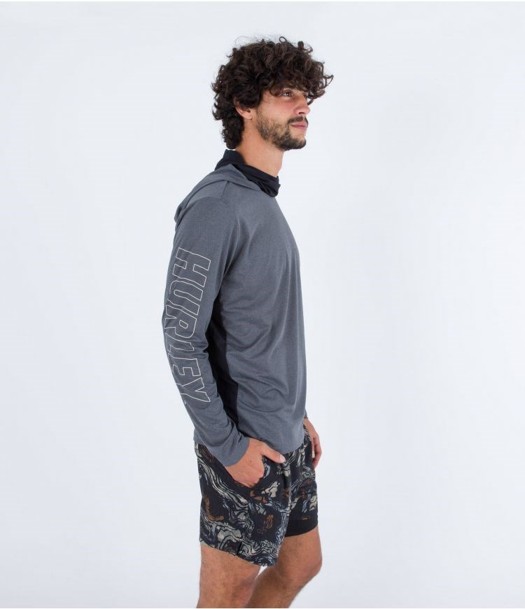 Hurley Lycra Long Sleeve H2o Dri Atticus Fastlane Upf Grau | 96QFTWBCY