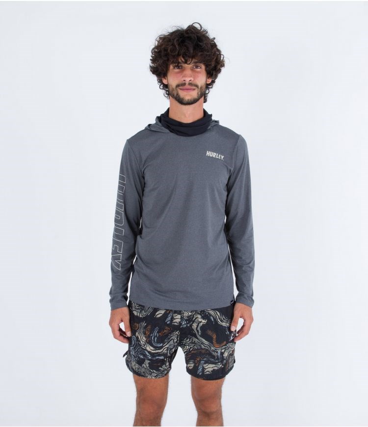 Hurley Lycra Long Sleeve H2o Dri Atticus Fastlane Upf Grau | 96QFTWBCY