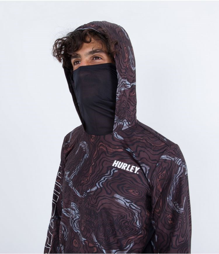 Hurley Lycra Long Sleeve H2o-dri Atticus Moab Upf Schwarz | 59YITXJWC