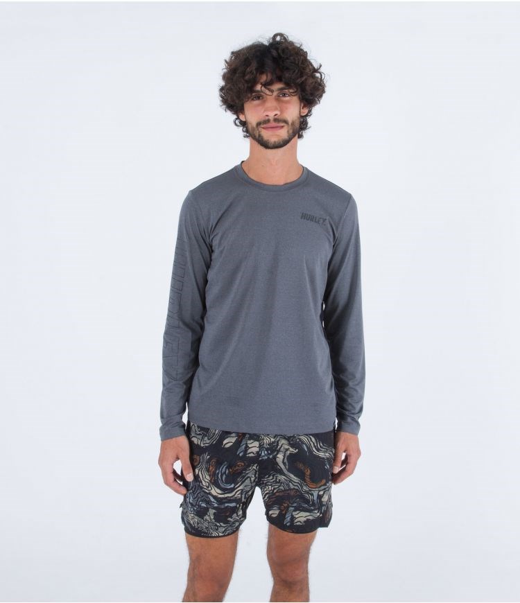 Hurley Lycra Long Sleeve H2o-dri Easton Fastlane Upf Schwarz | 28MPEYIFV