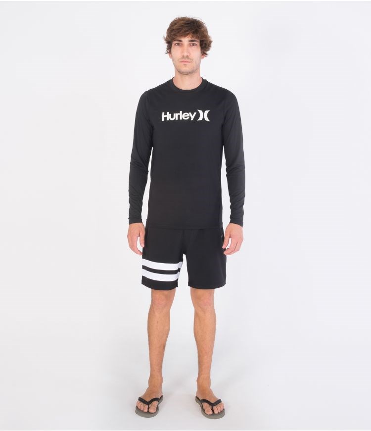 Hurley Lycra Long Sleeve Oao Surf Schwarz | 75CQHEWFD