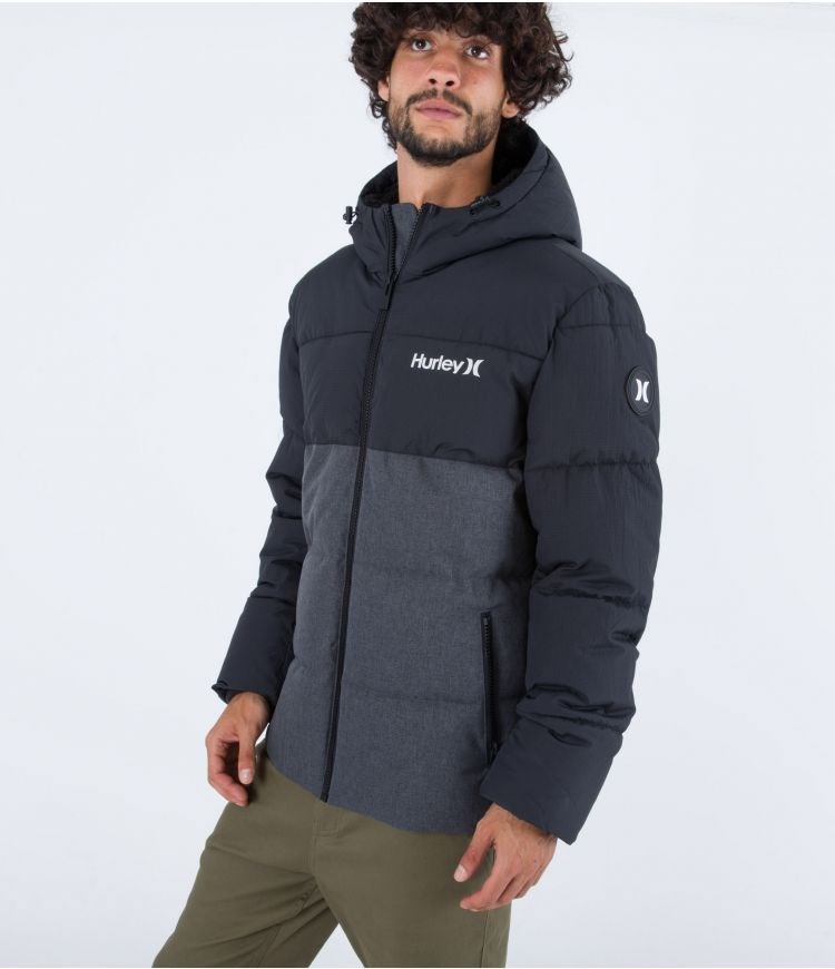 Hurley Mammoth 3m Puffer Jacket Schwarz | 51NHFPTIU