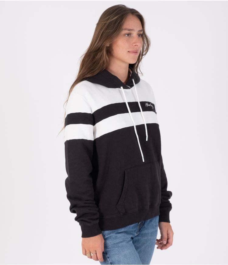 Hurley Oceancare Washed College Pullover Schwarz | 51ZIDMPQJ