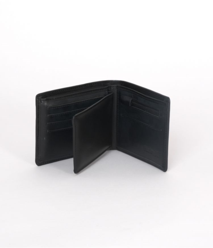 Hurley One & Only Leder Wallet Schwarz | 43IBKSXON