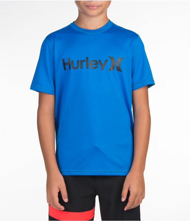 Hurley One & Only Rashguard S/S - Boys - Kids\' Surf Tops Soar | 60SUCYAVX