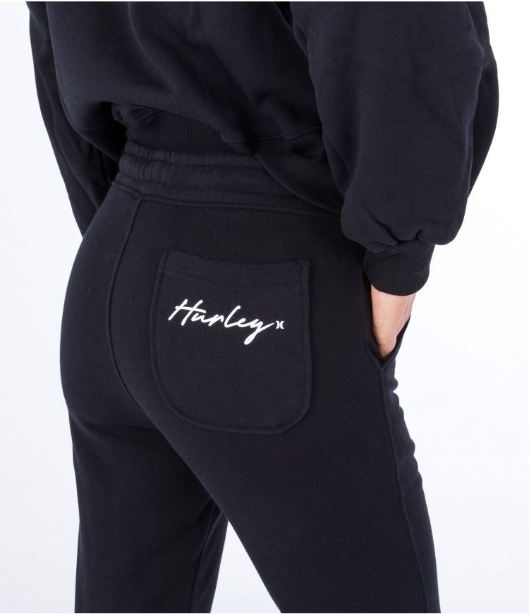 Hurley Pant Elastic Oceancare Script Schwarz | 60CNWOGTY