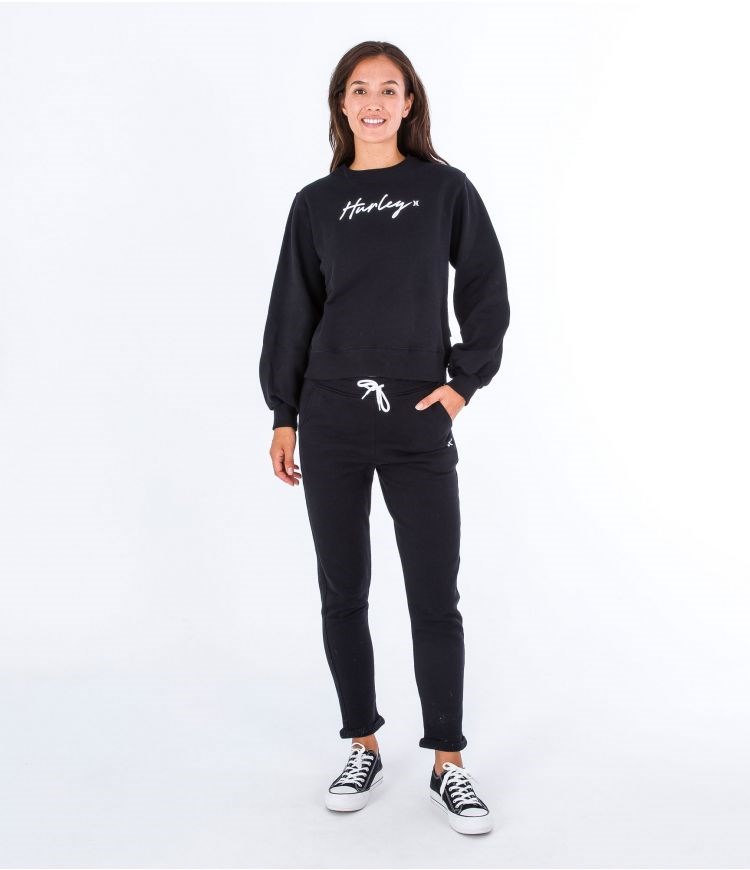 Hurley Pant Elastic Oceancare Script Schwarz | 60CNWOGTY