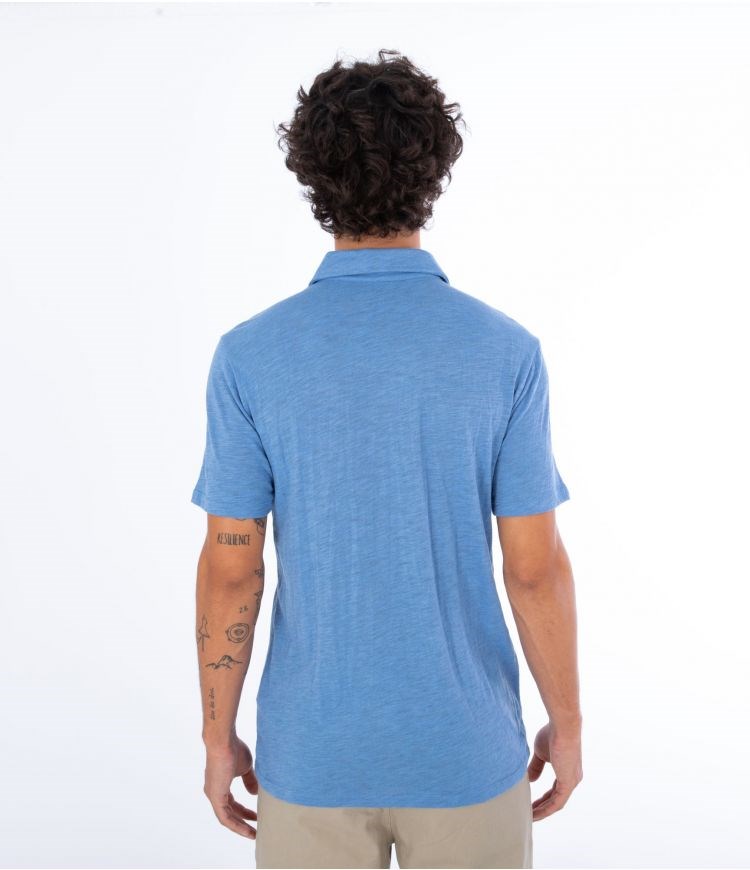 Hurley Polo Kurzes Sleeve Ace Vista Blau | 16YEATCIP