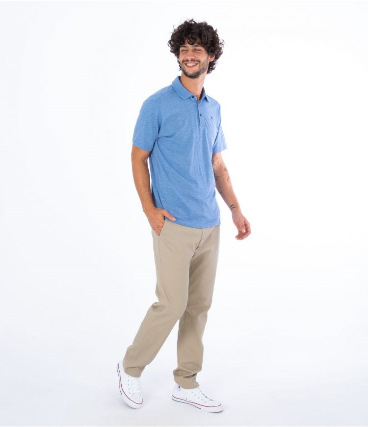 Hurley Polo Kurzes Sleeve Ace Vista Blau | 16YEATCIP
