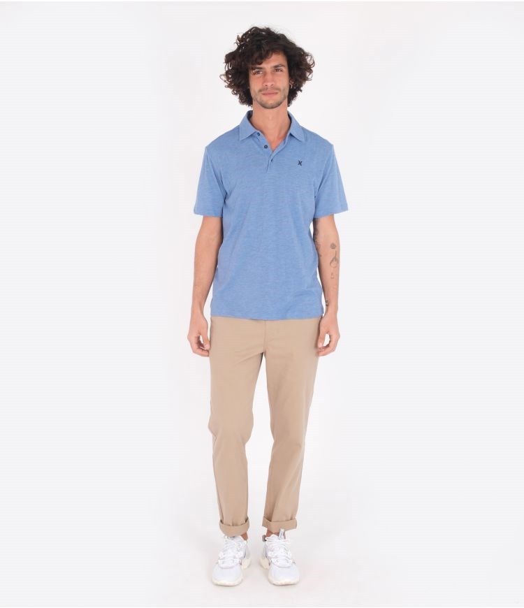 Hurley Polo Kurzes Sleeve Ace Vista Blau | 16YEATCIP