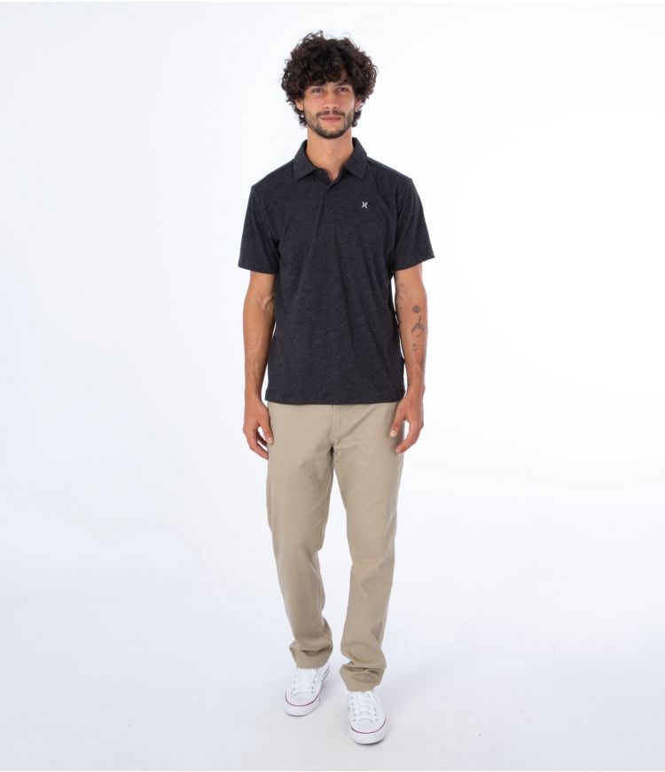 Hurley Polo Kurzes Sleeve Ace Vista Schwarz | 94CEQXPMT