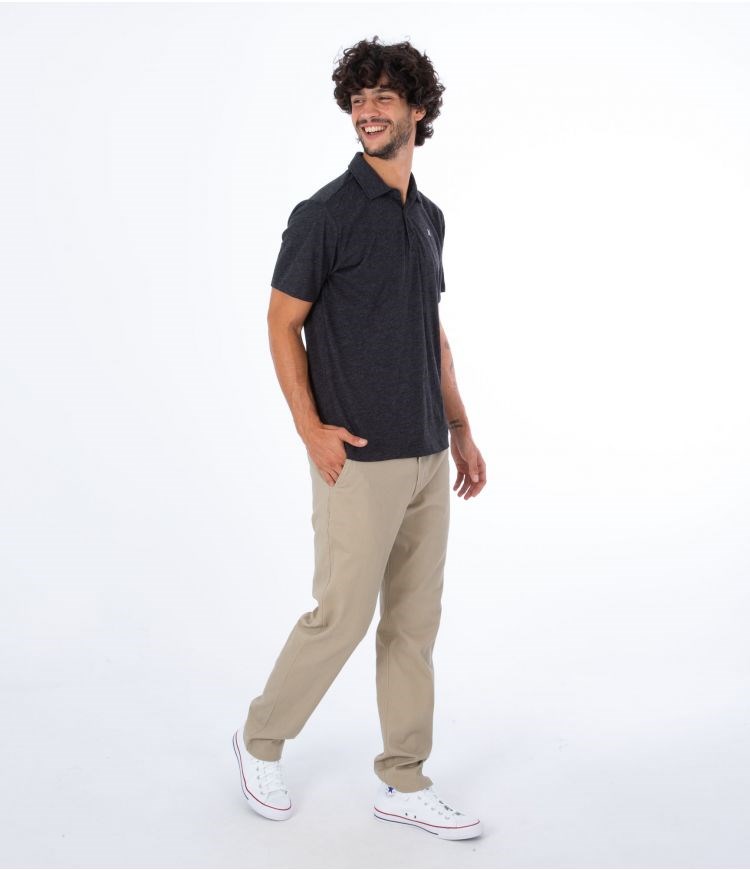 Hurley Polo Kurzes Sleeve Ace Vista Schwarz | 94CEQXPMT