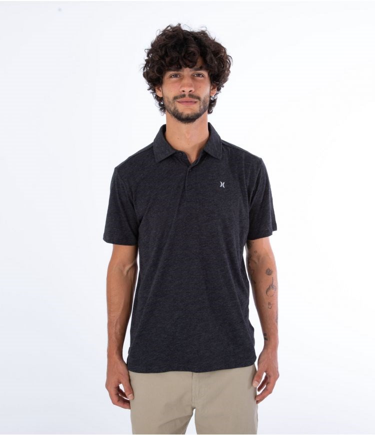Hurley Polo Kurzes Sleeve Ace Vista Schwarz | 94CEQXPMT