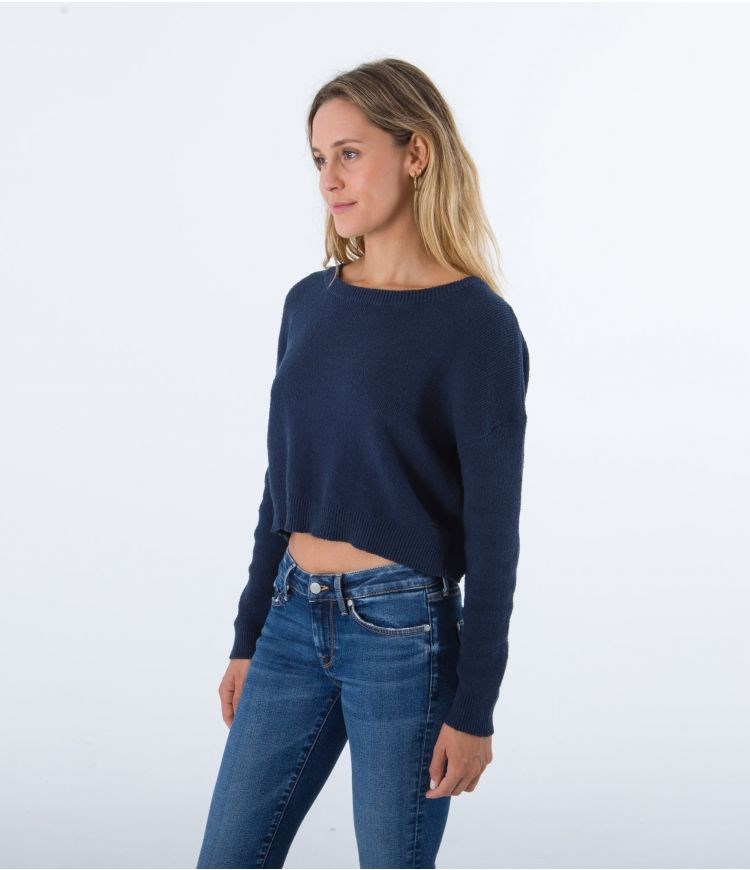 Hurley Pullover Overlap Back Indigo | 89MPQXOYL