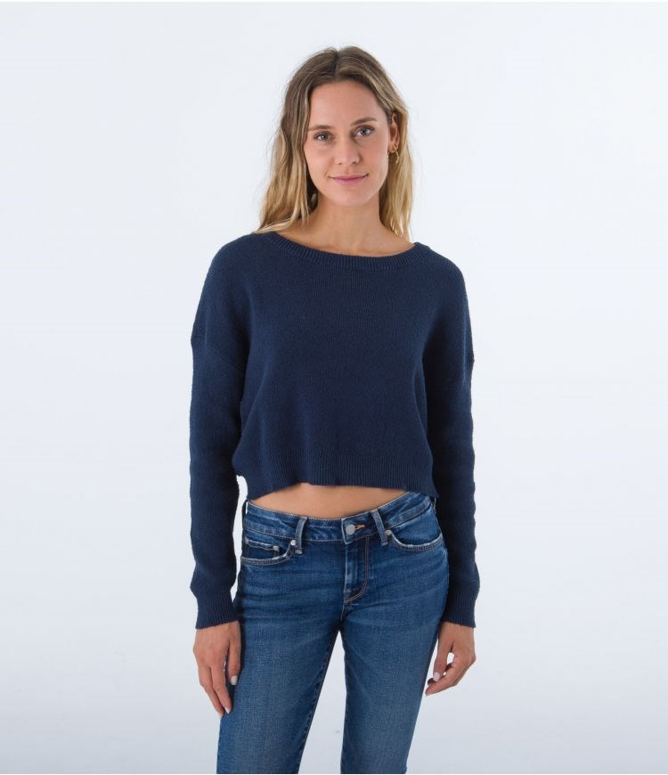 Hurley Pullover Overlap Back Indigo | 89MPQXOYL