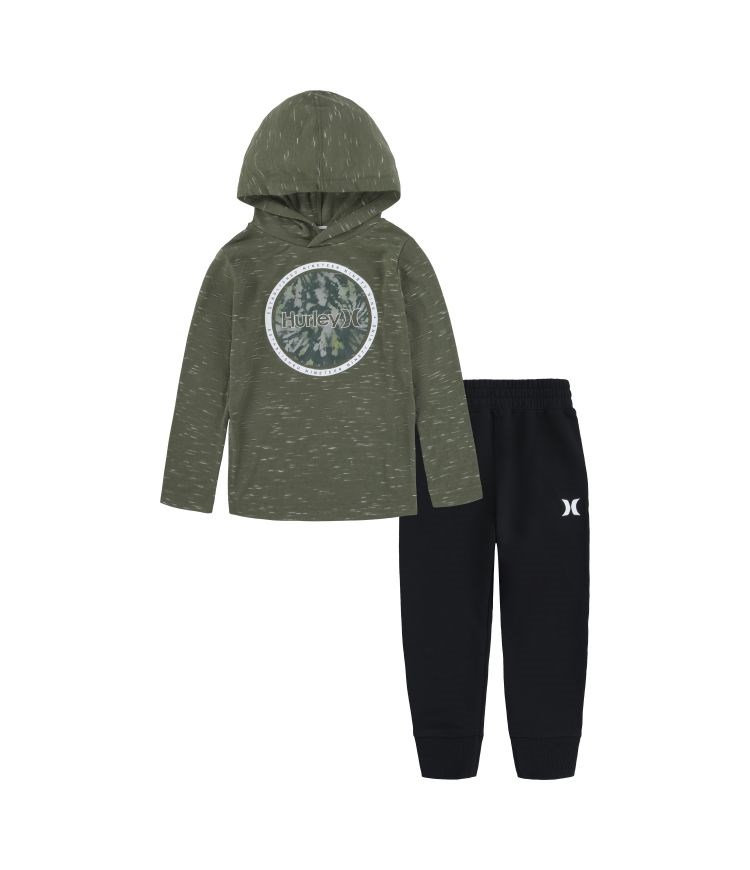 Hurley Set Hoodie & Jogger Boy - Cloud Slub Army | 13VNKFSYG