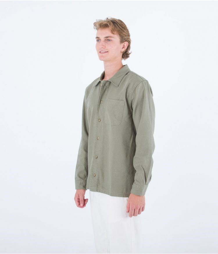 Hurley Shirt Bixby Canvas Army | 32IRQYWAP