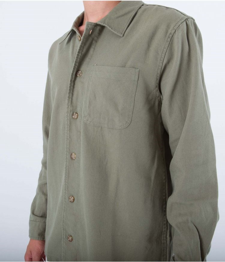 Hurley Shirt Bixby Canvas Army | 32IRQYWAP