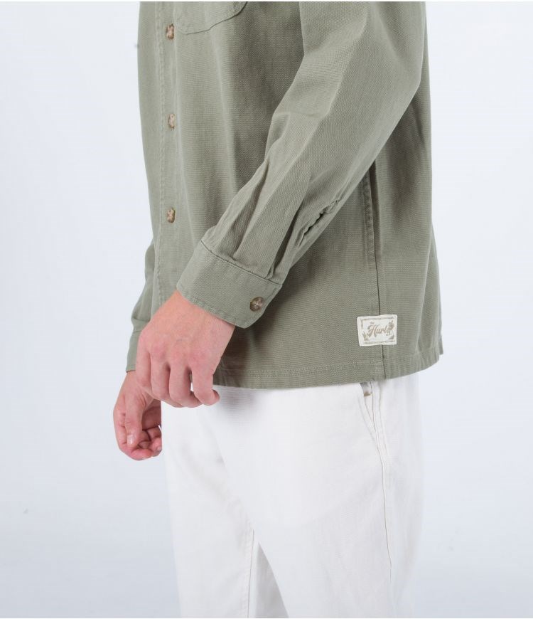 Hurley Shirt Bixby Canvas Army | 32IRQYWAP