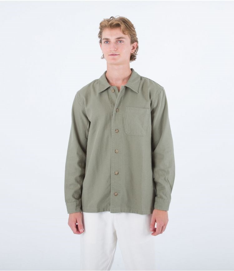 Hurley Shirt Bixby Canvas Army | 32IRQYWAP