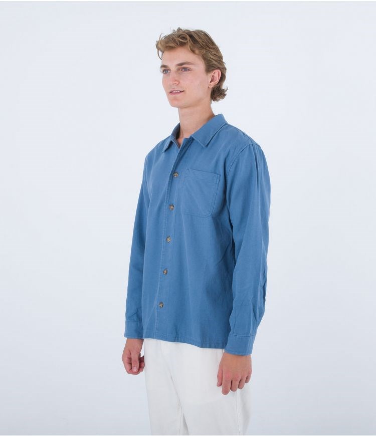 Hurley Shirt Bixby Canvas Tiefes | 91GIZDAXK
