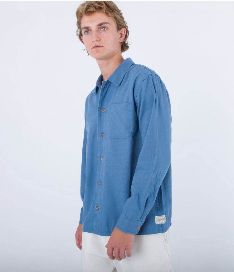 Hurley Shirt Bixby Canvas Tiefes | 91GIZDAXK