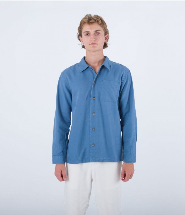 Hurley Shirt Bixby Canvas Tiefes | 91GIZDAXK