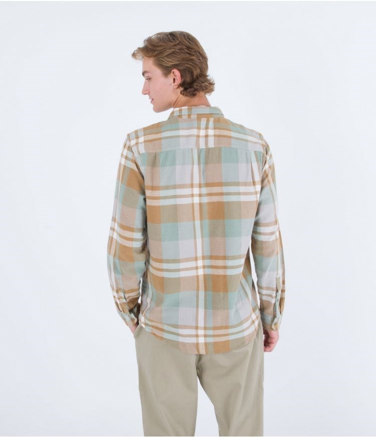 Hurley Shirt Flannel Portland Organic Golden Doodle | 45VBOLCMG