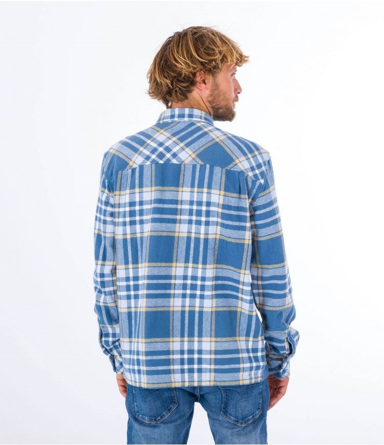 Hurley Shirt Flannel Santa Cruz Shoreline Tiefes | 94SGFMWXP
