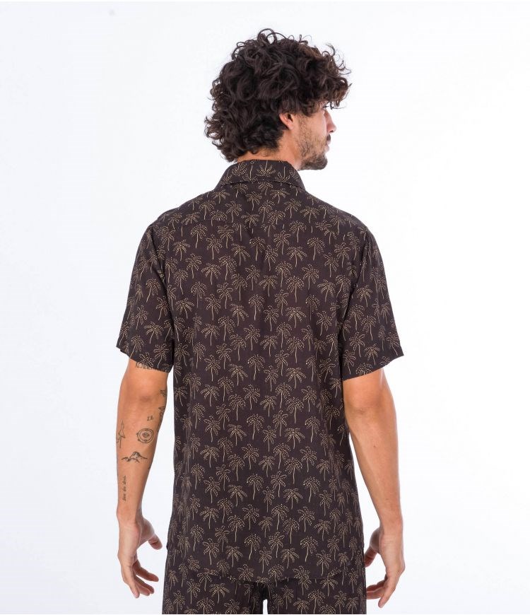 Hurley Shirt Kurzes Sleeve Coast Schwarz | 62QIKOFNC