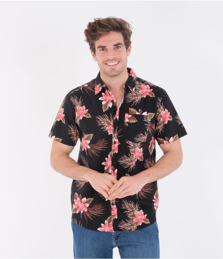Hurley Shirt Kurzes Sleeve Org Wedge Schwarz | 45IWUJSTN