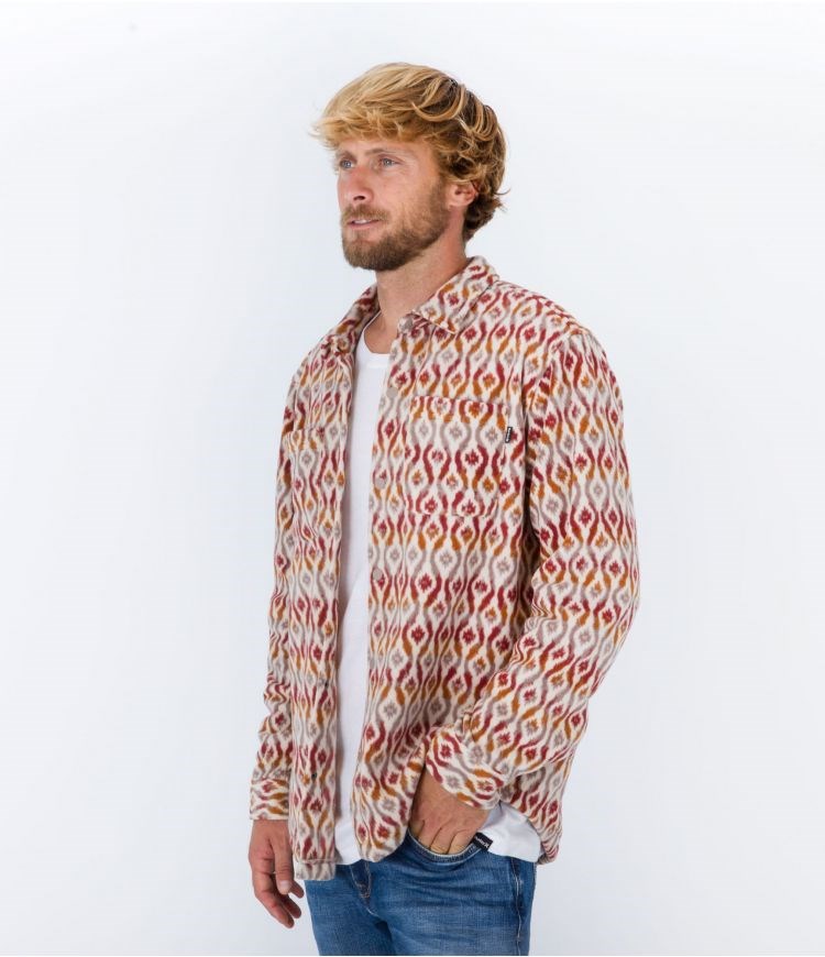 Hurley Shirt Santa Cruz Windchill Barely Bone | 54BKCWOMY