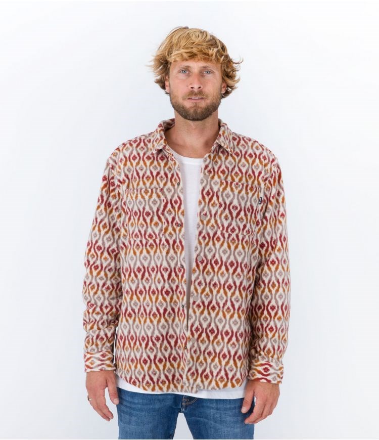 Hurley Shirt Santa Cruz Windchill Barely Bone | 54BKCWOMY