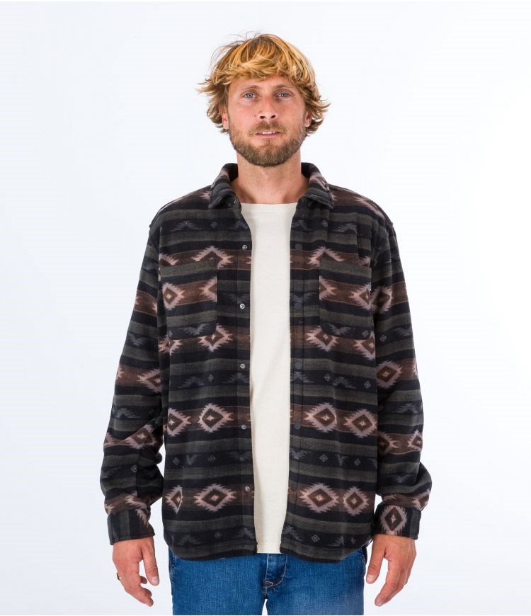 Hurley Shirt Santa Cruz Windchill Schwarz | 25HBOEWCR