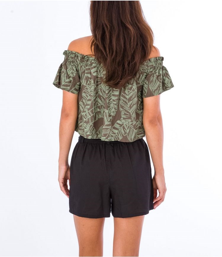 Hurley Shorts Tessa Paperbag Caviar | 60HRTDYBI