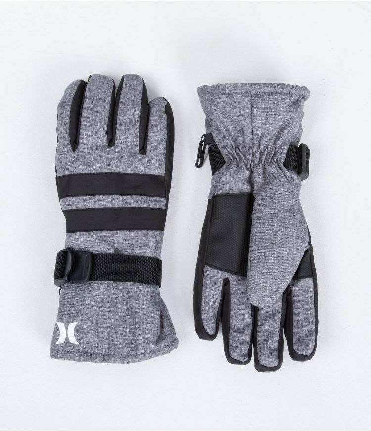 Hurley Snow Gloves Block Party Grau | 64KHREJIP