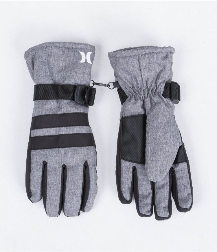 Hurley Snow Gloves Block Party Grau | 64KHREJIP