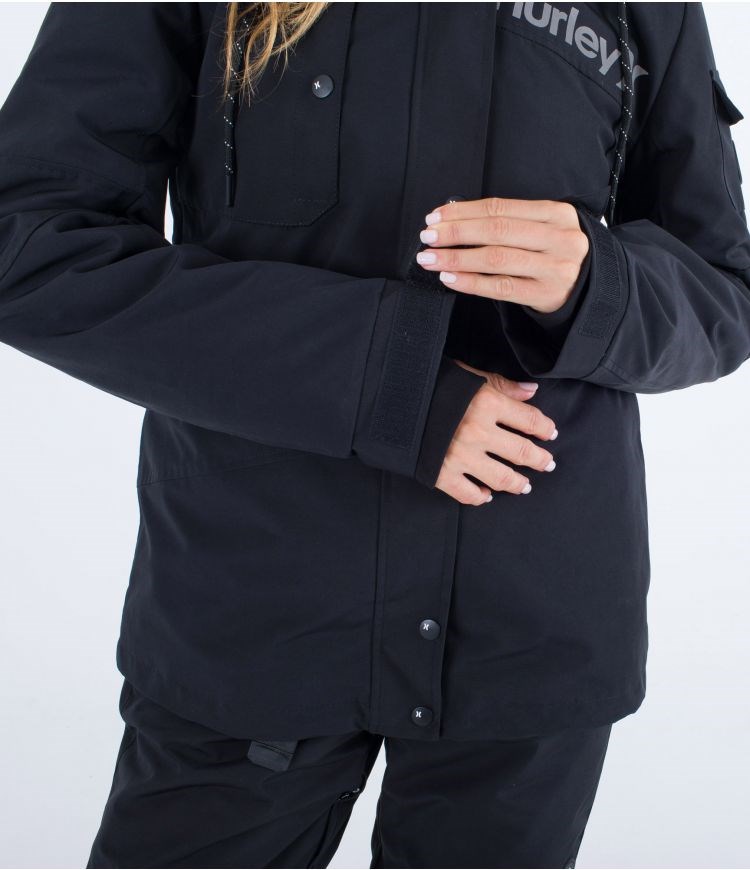 Hurley Snow Jacket Architectural 3m Schwarz | 73LODRCHJ