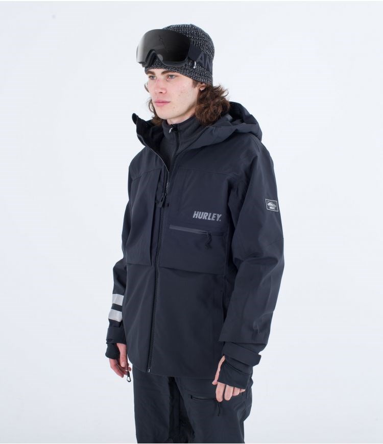 Hurley Snow Jacket Goldmine Schwarz | 94GMKLBJA