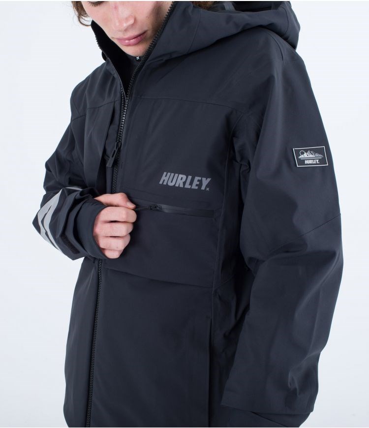 Hurley Snow Jacket Goldmine Schwarz | 94GMKLBJA