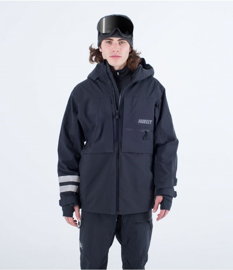 Hurley Snow Jacket Goldmine Schwarz | 94GMKLBJA