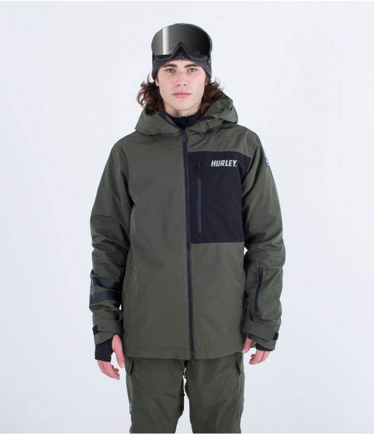 Hurley Snow Jacket Outlaw Khaki | 47WBNHMJP