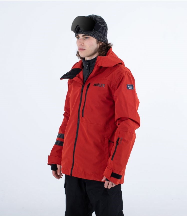 Hurley Snow Jacket Outlaw Königsblau Rot | 78EFAPCOS