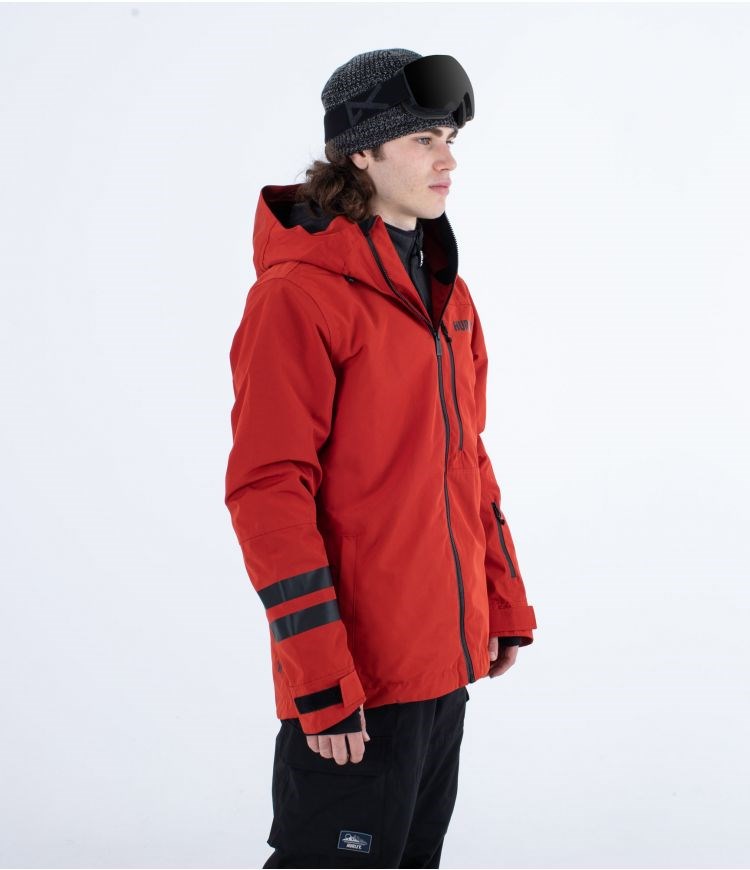 Hurley Snow Jacket Outlaw Königsblau Rot | 78EFAPCOS
