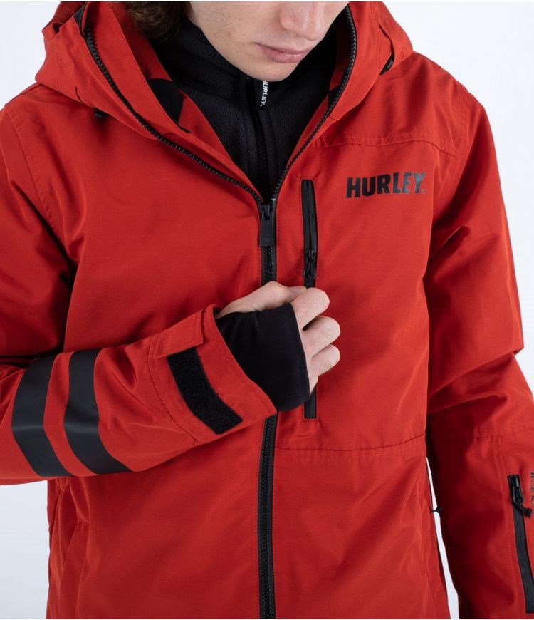 Hurley Snow Jacket Outlaw Königsblau Rot | 78EFAPCOS