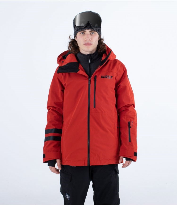 Hurley Snow Jacket Outlaw Königsblau Rot | 78EFAPCOS