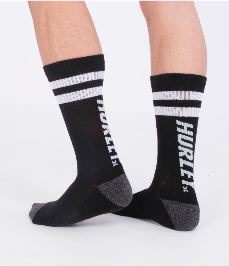 Hurley Socks 1 Pack Terry Schwarz | 05CIHDVQT