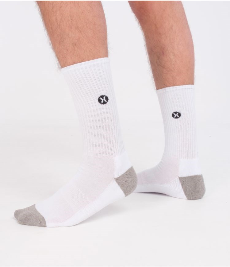 Hurley Socks 3 Pack Icon Terry Weiß | 20HTBQDCG