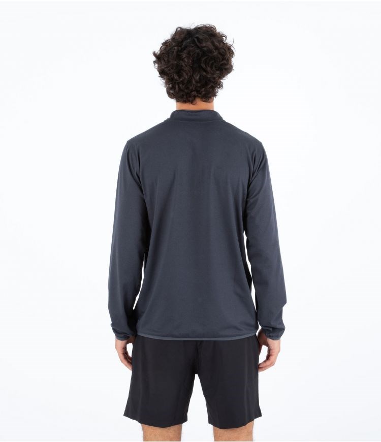 Hurley Sweatshirt 1/4 Zip Mesa Onshore Grau | 38CUIBNVM